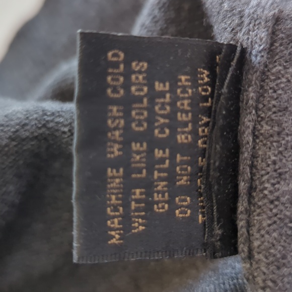 F/X Fusion V-Neck Embroidered Sweater Vest MEDIUM Gray Charcoal - Picture 4 of 15